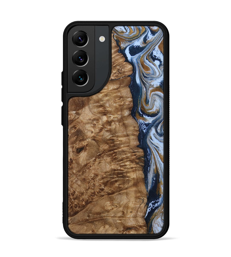 Galaxy S22 Plus Wood Phone Case - Janeen (Teal & Gold, 794483)