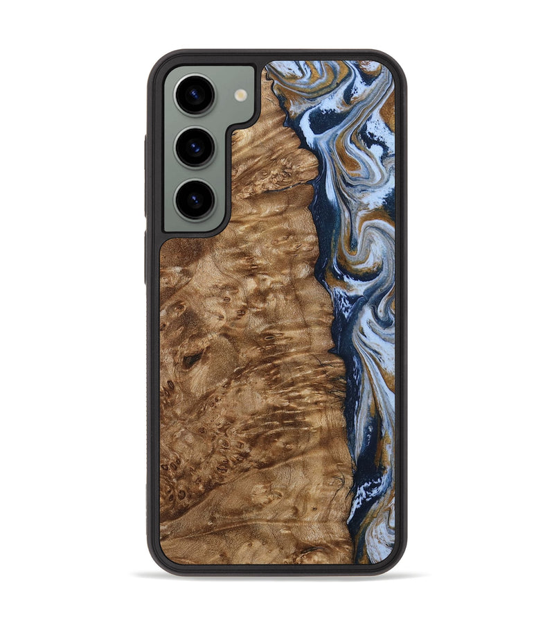 Galaxy S23 Plus Wood Phone Case - Janeen (Teal & Gold, 794483)