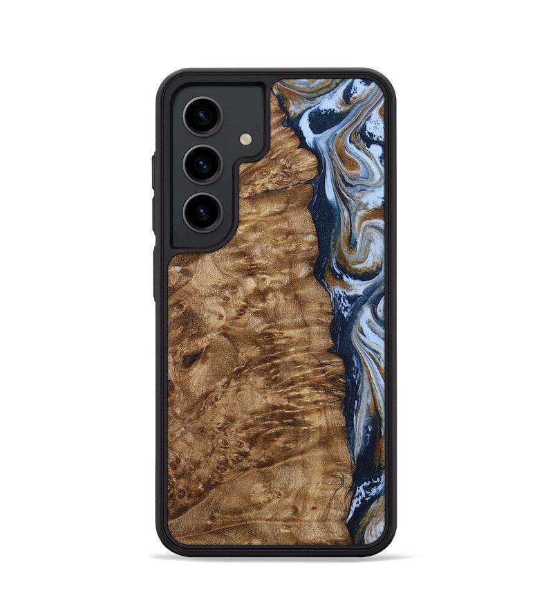 Galaxy S24 Wood Phone Case - Janeen (Teal & Gold, 794483)