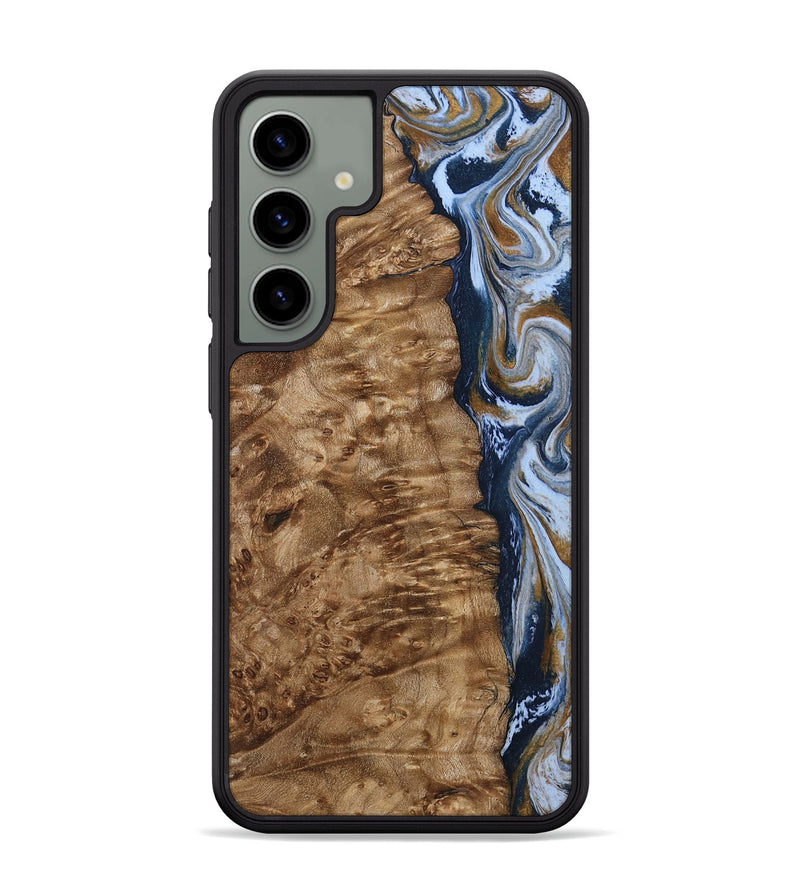 Galaxy S24 Plus Wood Phone Case - Janeen (Teal & Gold, 794483)