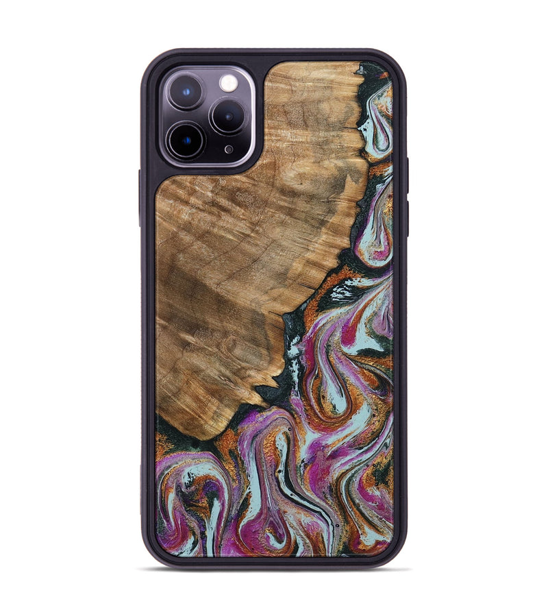 iPhone 11 Pro Max Wood Phone Case - Albert (Green, 794544)