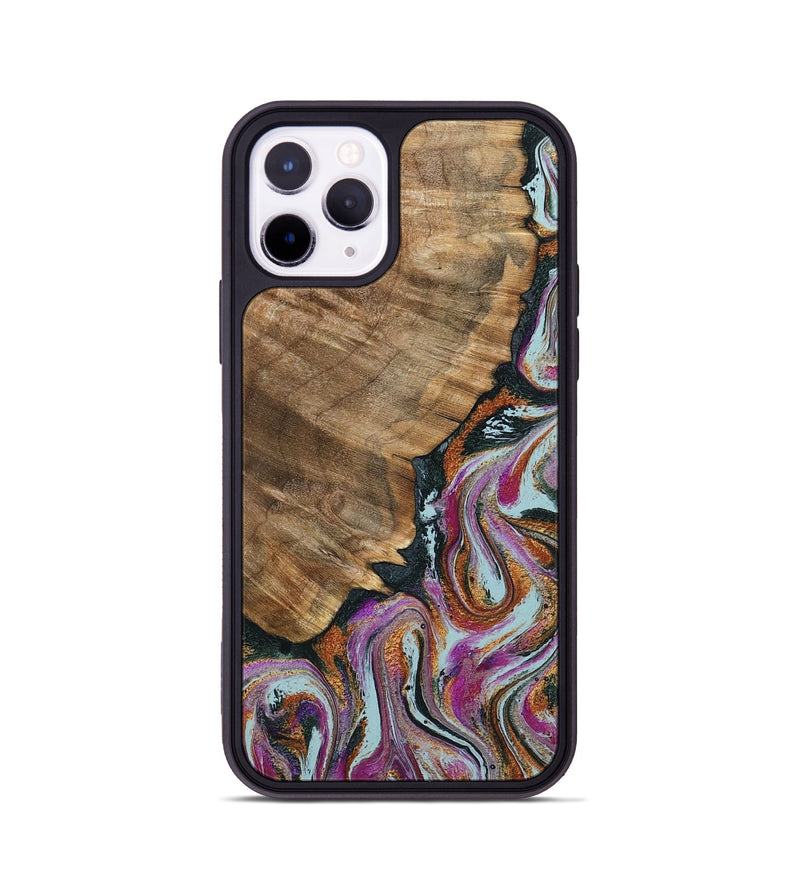iPhone 11 Pro Wood Phone Case - Albert (Green, 794544)