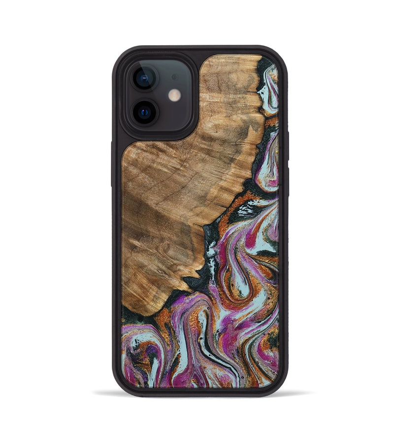 iPhone 12 Wood Phone Case - Albert (Green, 794544)