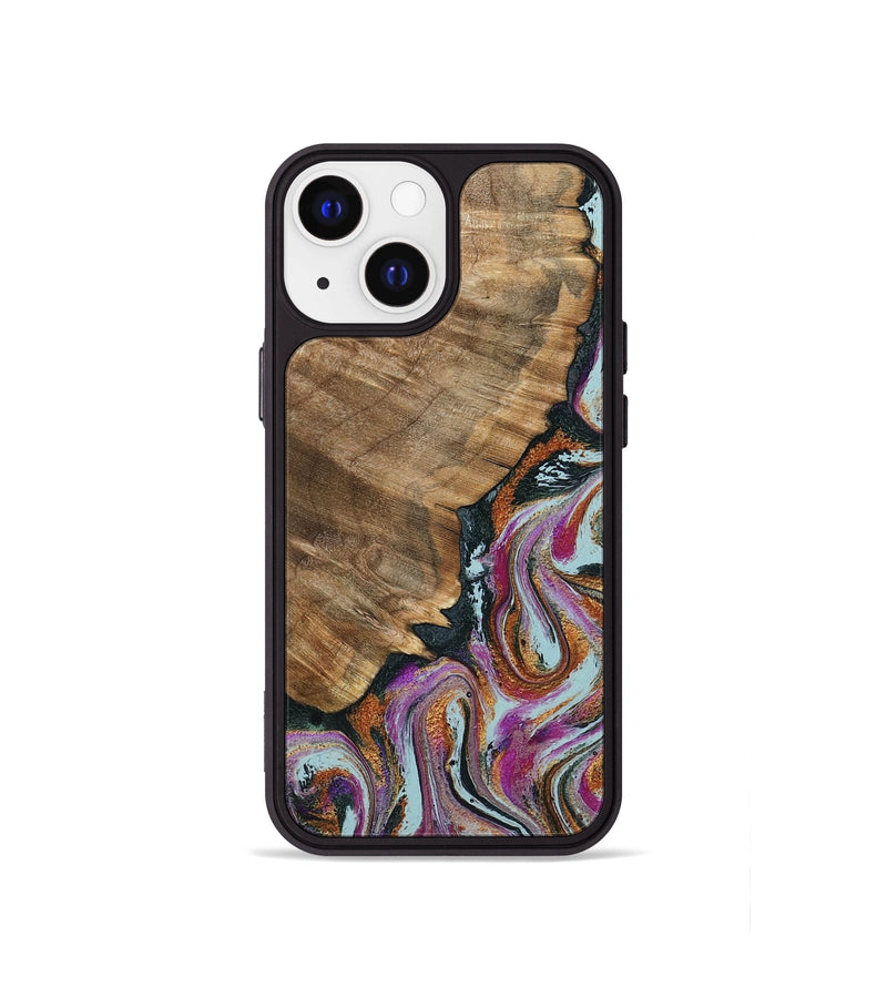 iPhone 13 mini Wood Phone Case - Albert (Green, 794544)