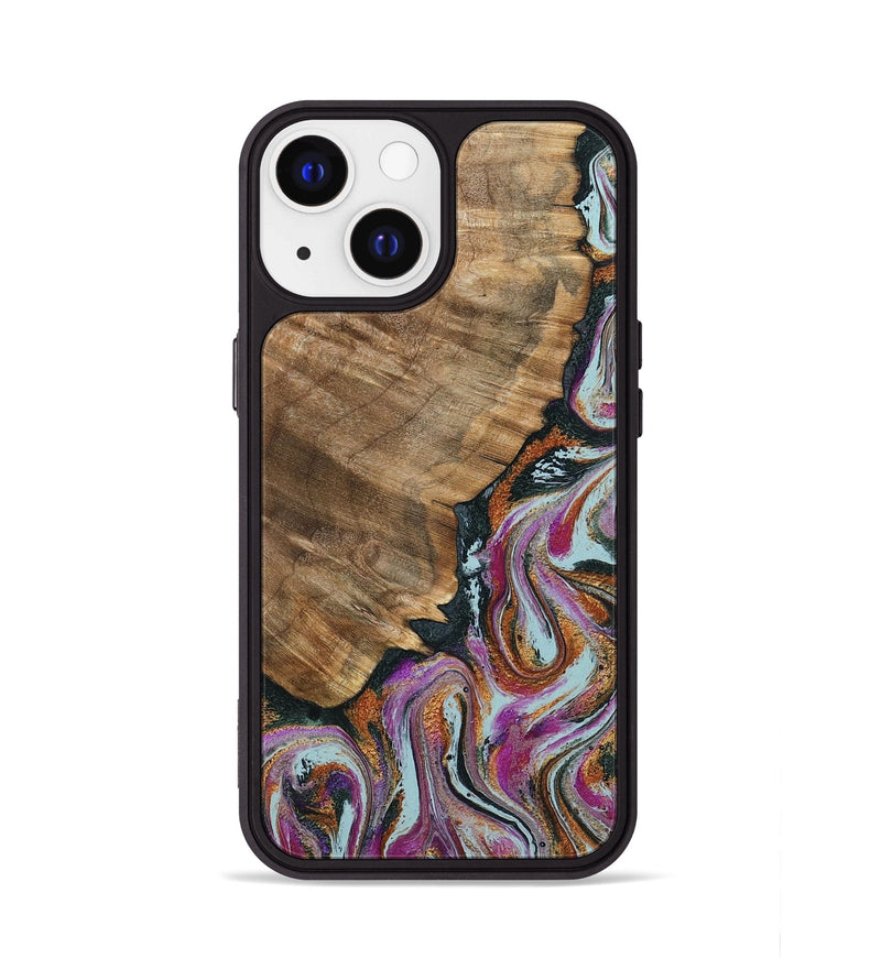 iPhone 13 Wood Phone Case - Albert (Green, 794544)