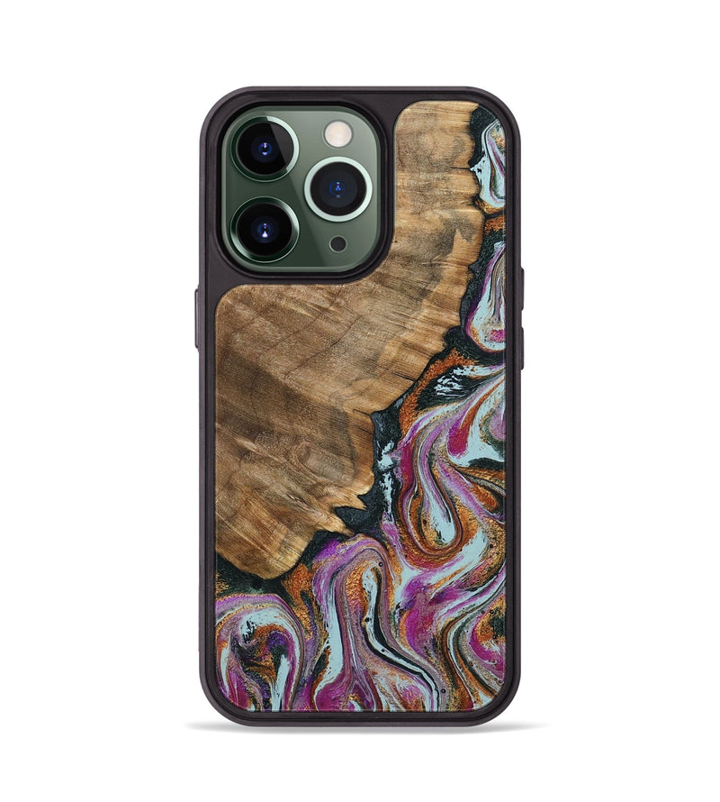 iPhone 13 Pro Wood Phone Case - Albert (Green, 794544)