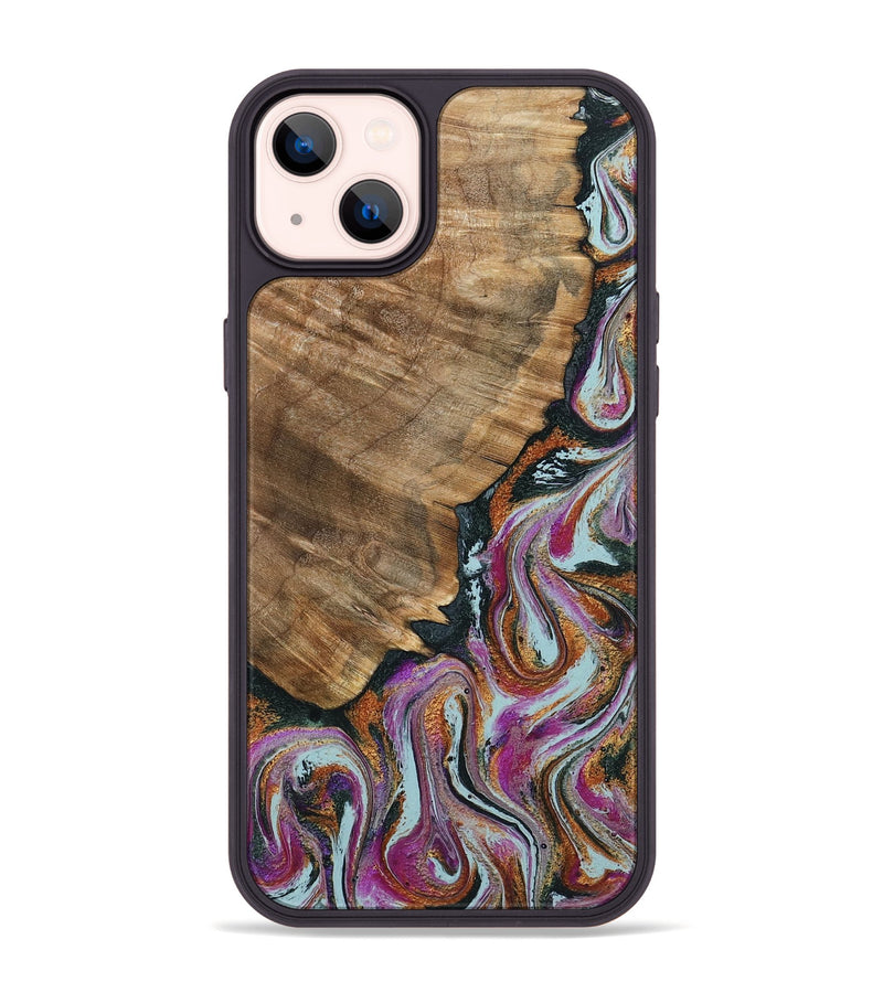 iPhone 14 Plus Wood Phone Case - Albert (Green, 794544)