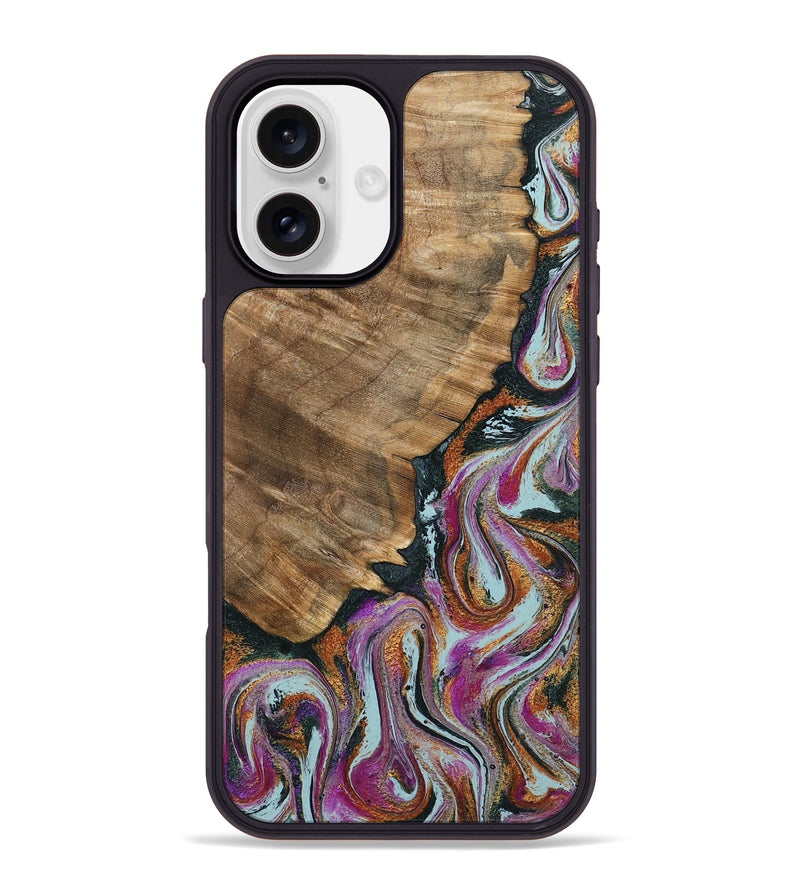 iPhone 16 Plus Wood Phone Case - Albert (Green, 794544)