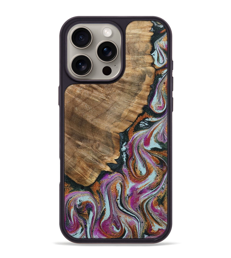 iPhone 16 Pro Max Wood Phone Case - Albert (Green, 794544)