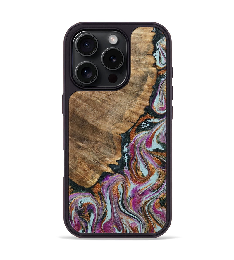iPhone 16 Pro Wood Phone Case - Albert (Green, 794544)