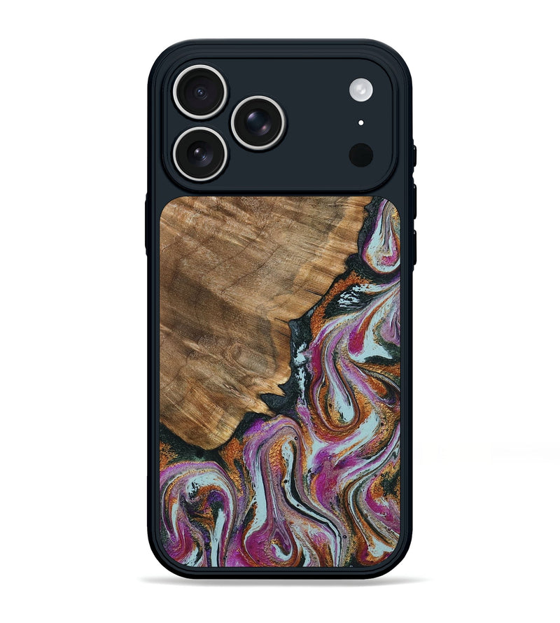 iPhone 17 Pro Max Wood Phone Case - Albert (Green, 794544)