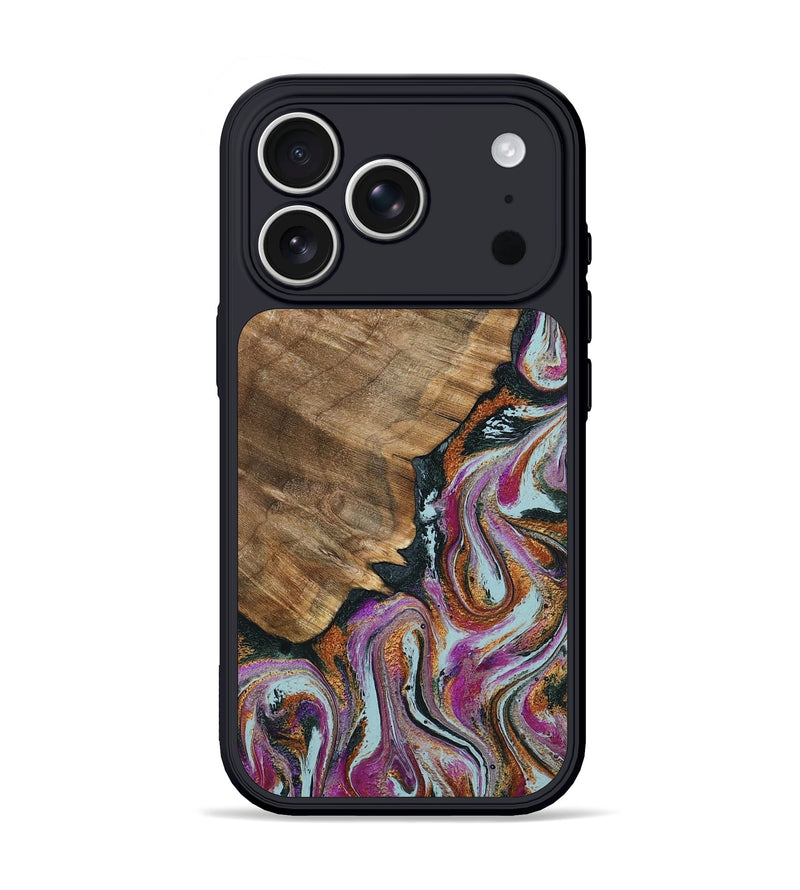 iPhone 17 Pro Wood Phone Case - Albert (Green, 794544)