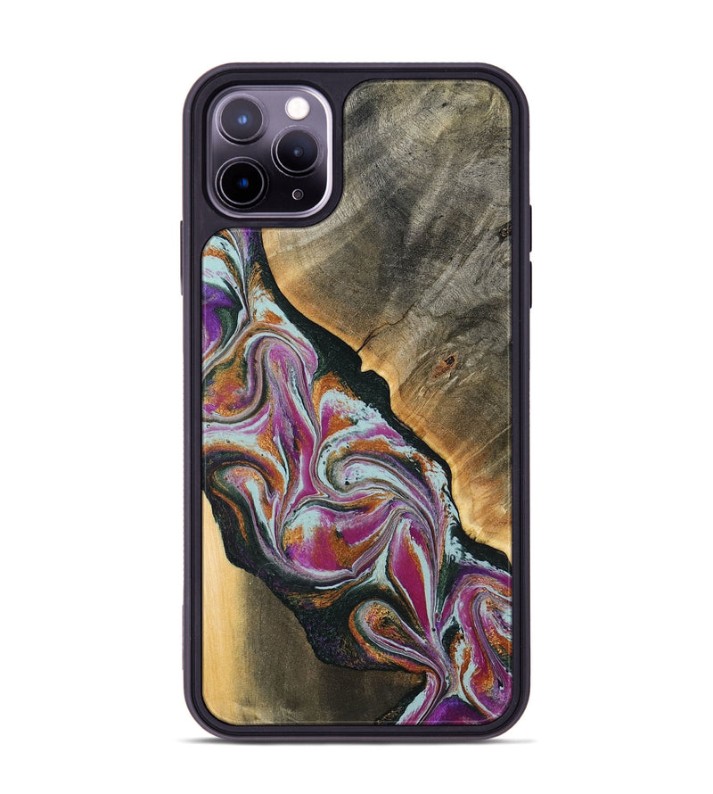 iPhone 11 Pro Max Wood Phone Case - Renita (Green, 794546)