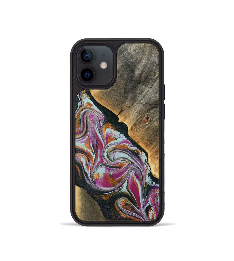 iPhone 12 mini Wood Phone Case - Renita (Green, 794546)