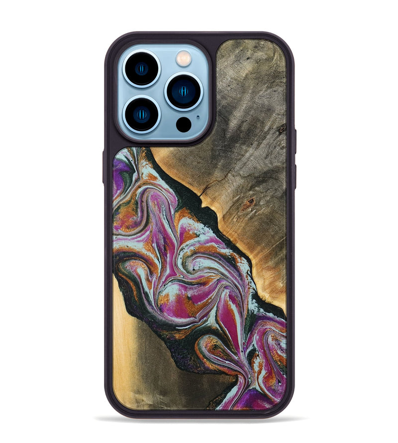 iPhone 14 Pro Max Wood Phone Case - Renita (Green, 794546)