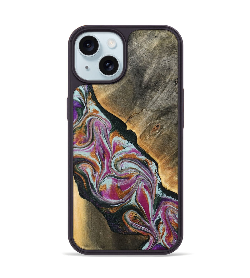 iPhone 15 Wood Phone Case - Renita (Green, 794546)