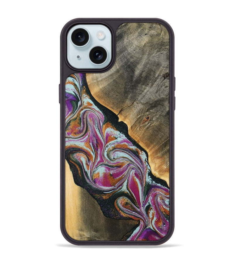 iPhone 15 Plus Wood Phone Case - Renita (Green, 794546)