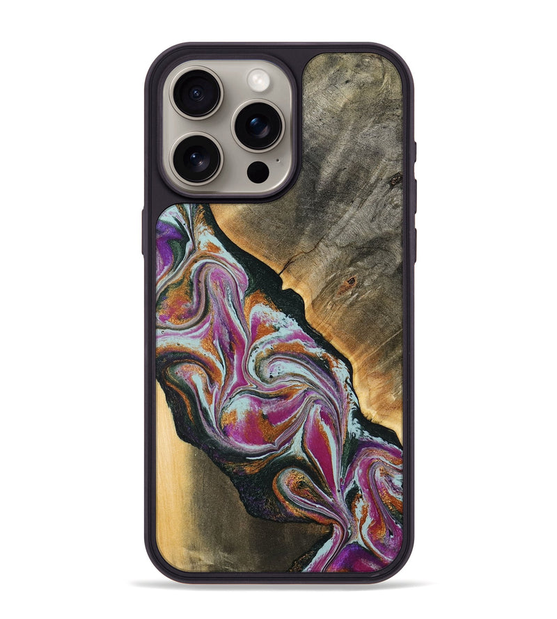 iPhone 15 Pro Max Wood Phone Case - Renita (Green, 794546)