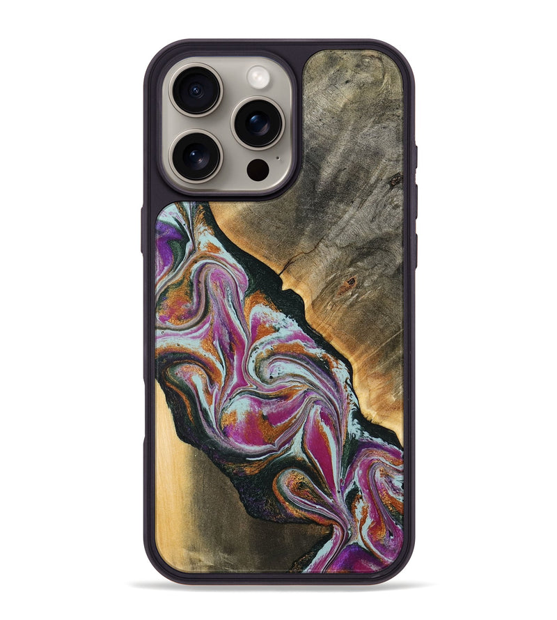 iPhone 16 Pro Max Wood Phone Case - Renita (Green, 794546)