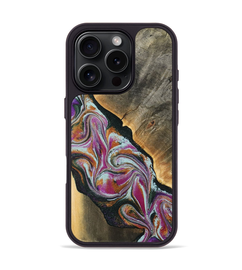 iPhone 16 Pro Wood Phone Case - Renita (Green, 794546)