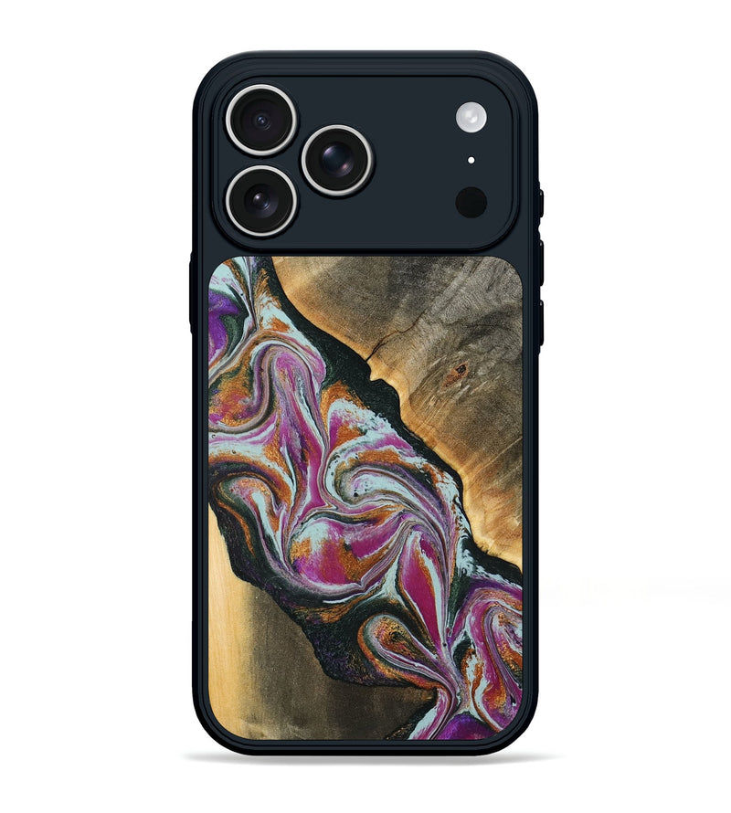 iPhone 17 Pro Max Wood Phone Case - Renita (Green, 794546)