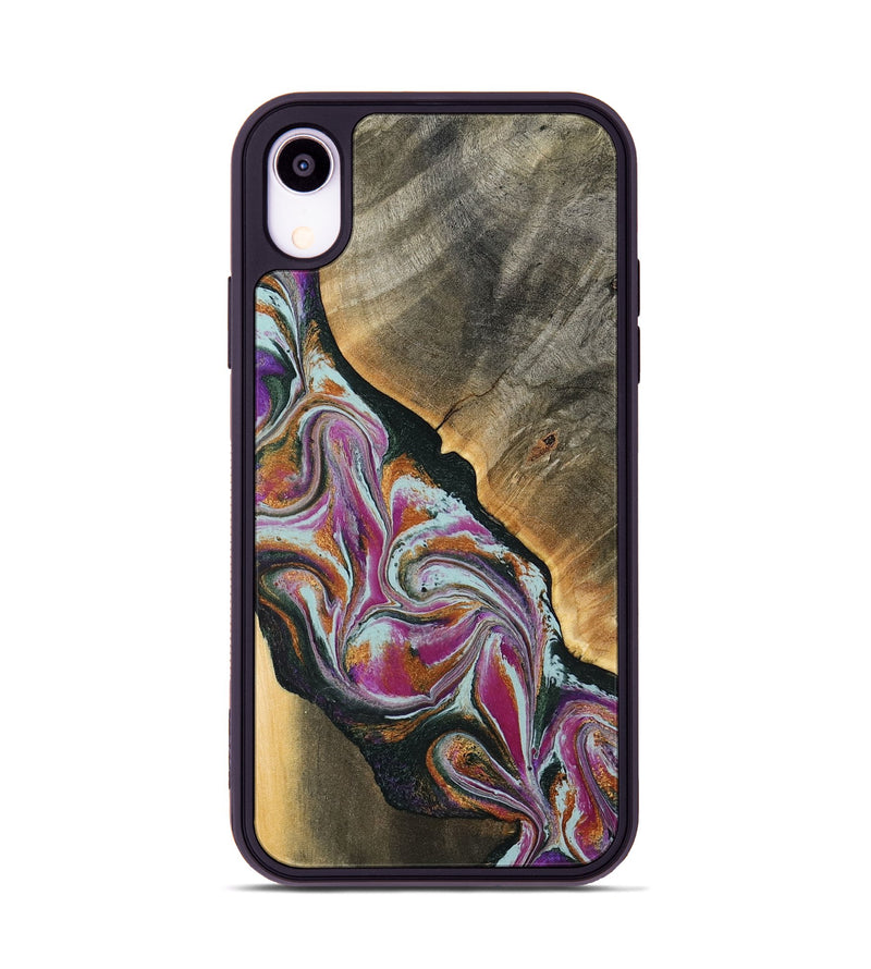 iPhone Xr Wood Phone Case - Renita (Green, 794546)