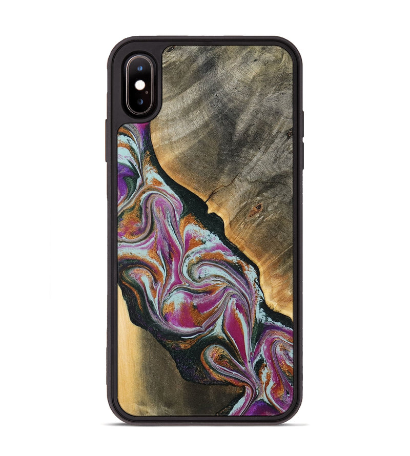 iPhone Xs Max Wood Phone Case - Renita (Green, 794546)