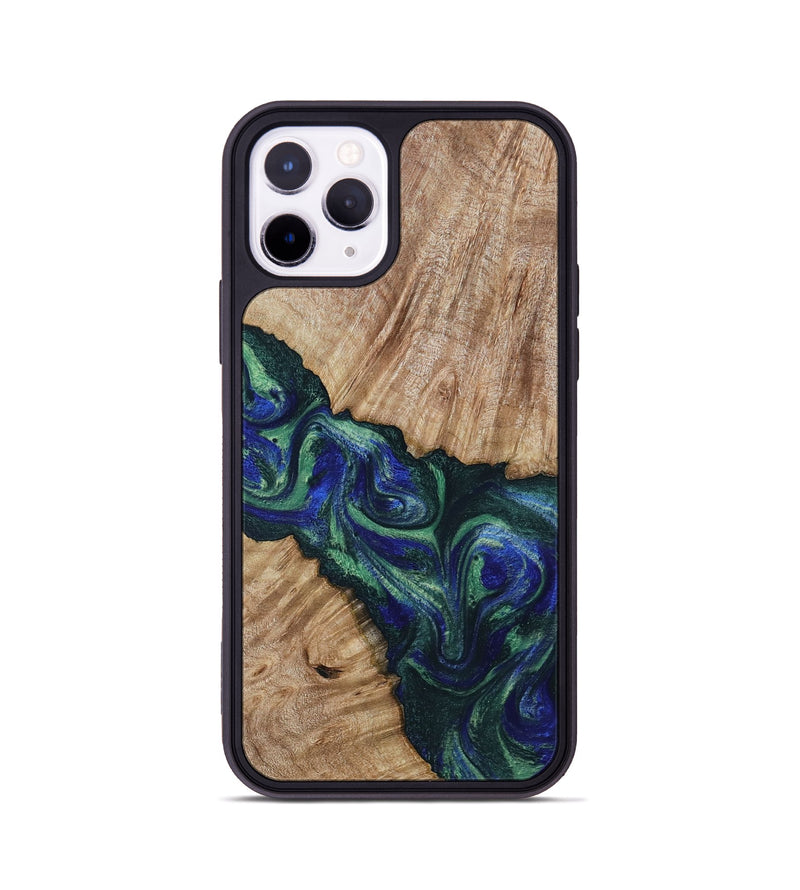 iPhone 11 Pro Wood Phone Case - Metta (Green, 794550)