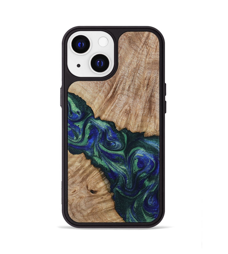iPhone 13 Wood Phone Case - Metta (Green, 794550)