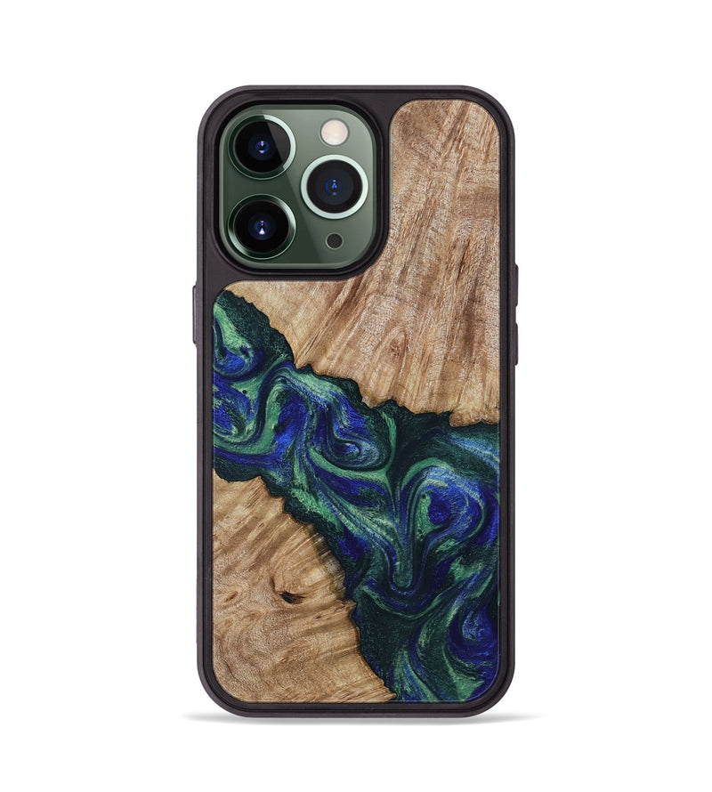 iPhone 13 Pro Wood Phone Case - Metta (Green, 794550)