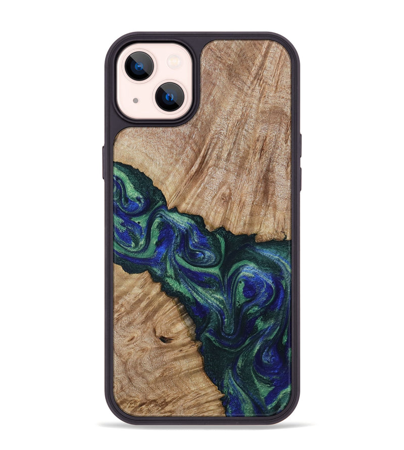 iPhone 14 Plus Wood Phone Case - Metta (Green, 794550)