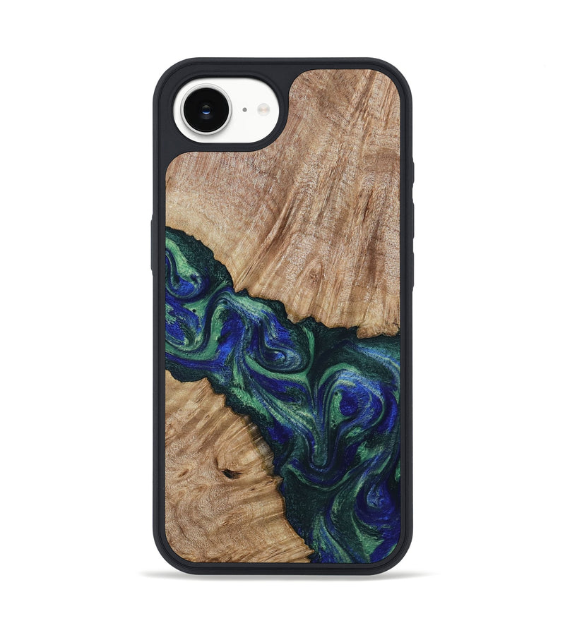 iPhone 16e Wood Phone Case - Metta (Green, 794550)