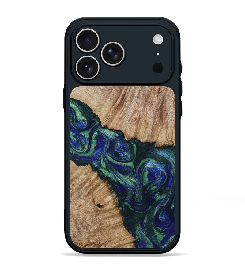 iPhone 17 Pro Max Wood Phone Case - Metta (Green, 794550)