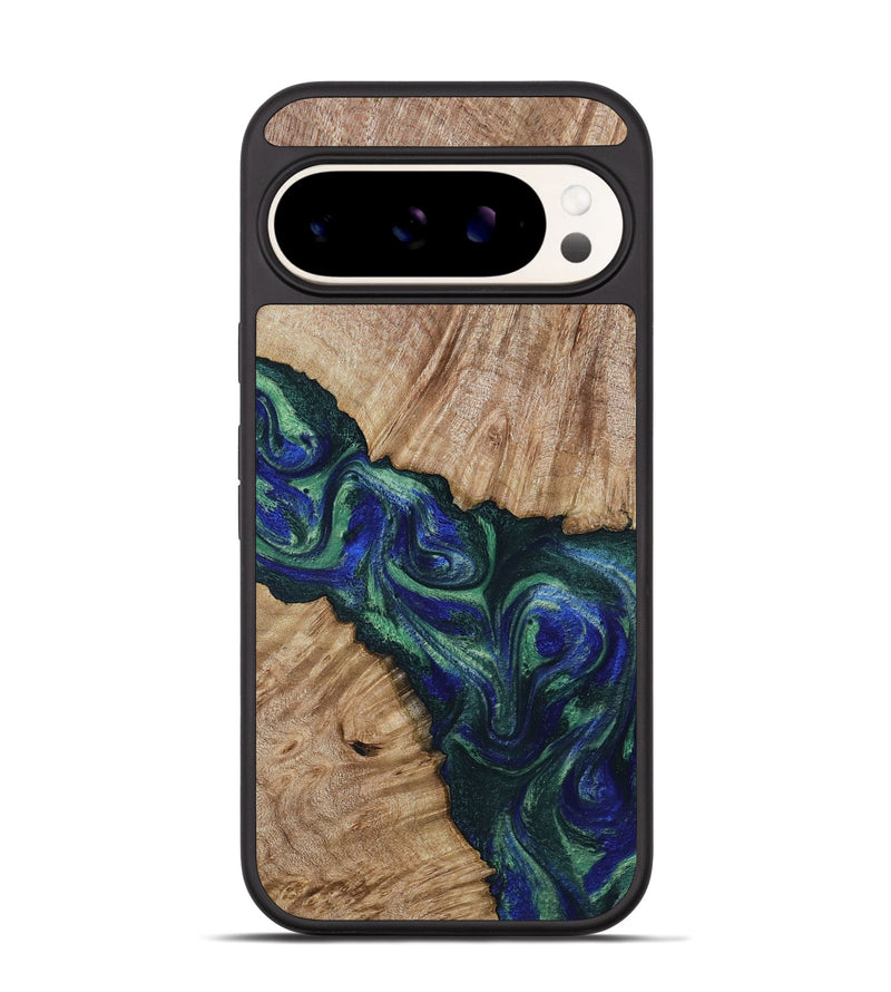 Pixel 9 Pro Wood Phone Case - Metta (Green, 794550)