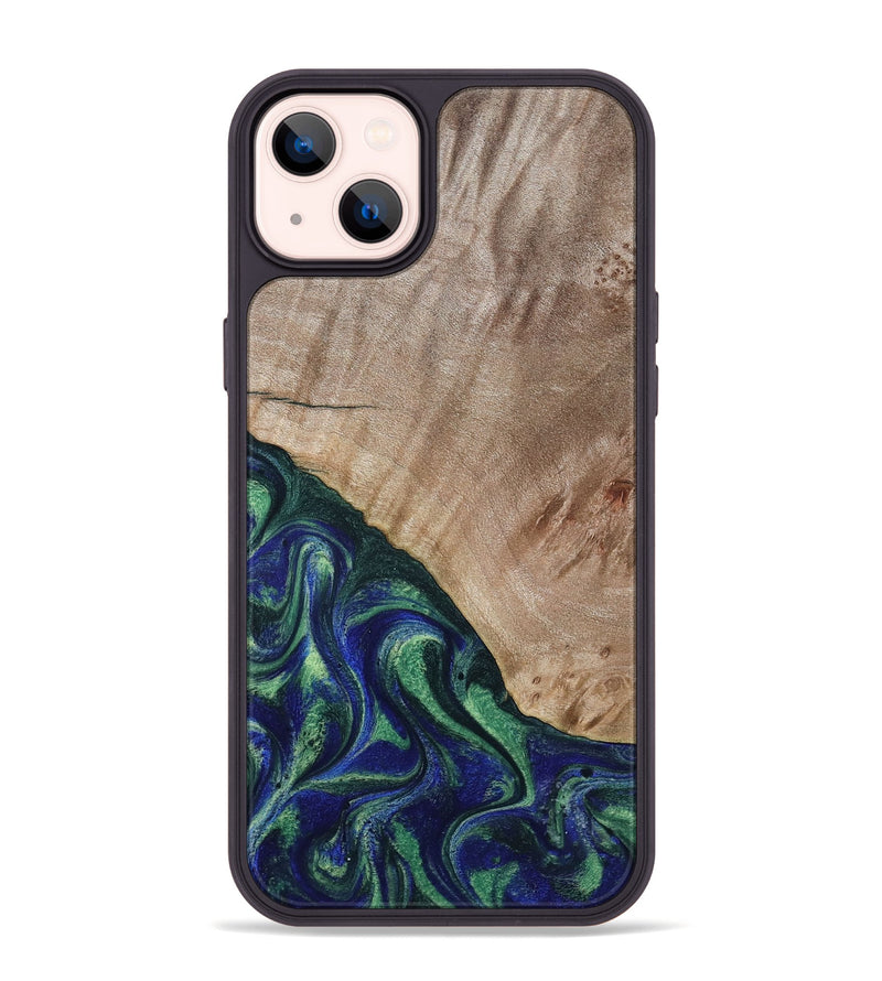 iPhone 14 Plus Wood Phone Case - Eugenia (Green, 794551)