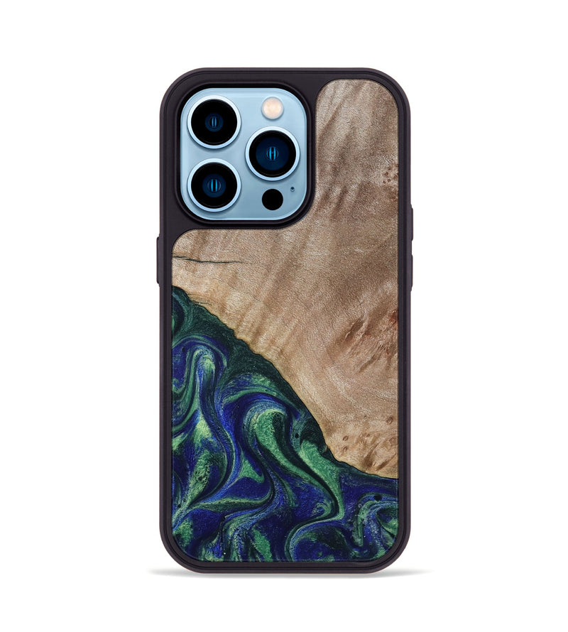 iPhone 14 Pro Wood Phone Case - Eugenia (Green, 794551)
