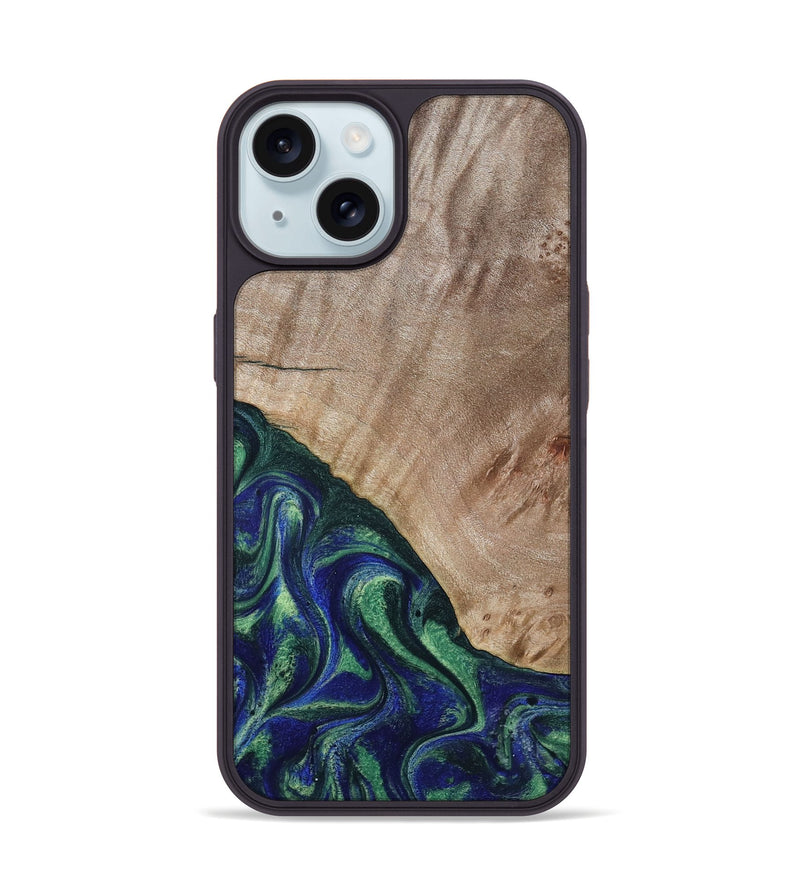 iPhone 15 Wood Phone Case - Eugenia (Green, 794551)