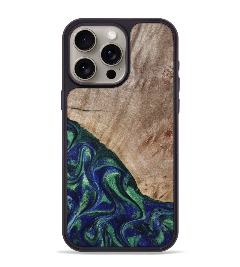 iPhone 15 Pro Max Wood Phone Case - Eugenia (Green, 794551)