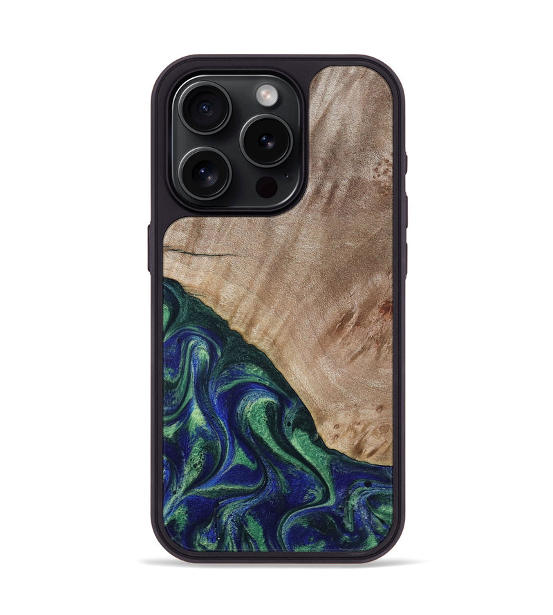 iPhone 15 Pro Wood Phone Case - Eugenia (Green, 794551)