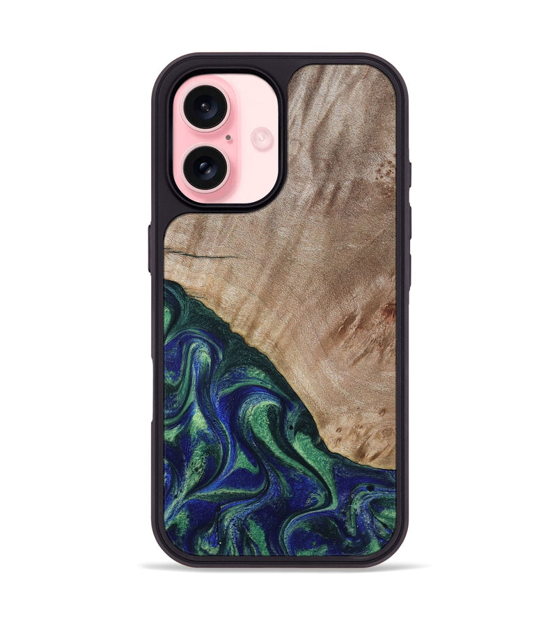 iPhone 16 Wood Phone Case - Eugenia (Green, 794551)