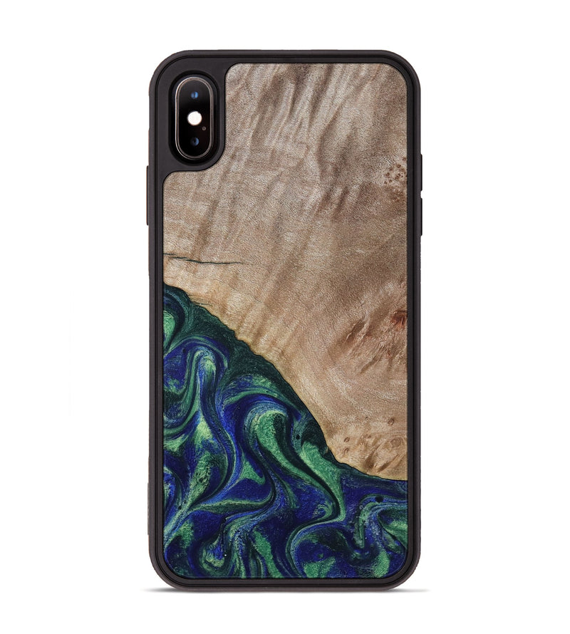 iPhone Xs Max Wood Phone Case - Eugenia (Green, 794551)