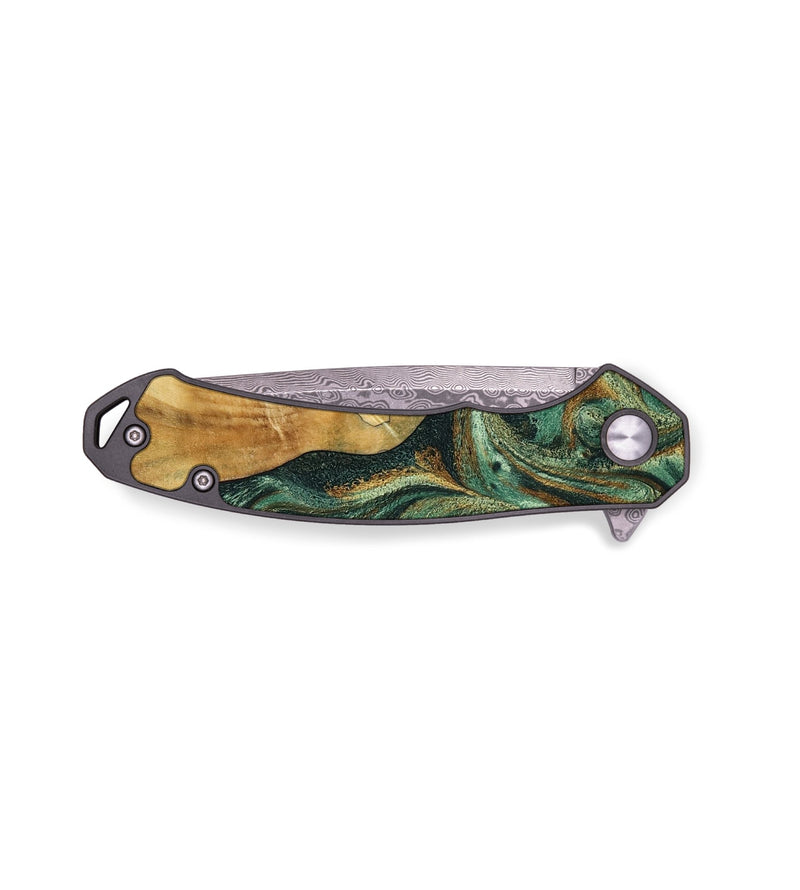 EDC Wood Pocket Knife - Rory (Green, 794564)