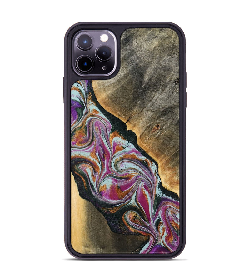 iPhone 11 Pro Max Wood Phone Case - Frida (Green, 794567)