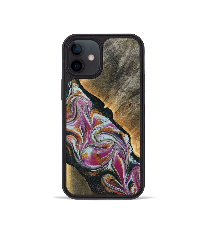 iPhone 12 mini Wood Phone Case - Frida (Green, 794567)