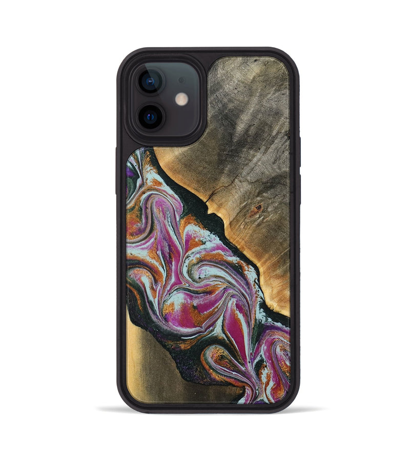 iPhone 12 Wood Phone Case - Frida (Green, 794567)