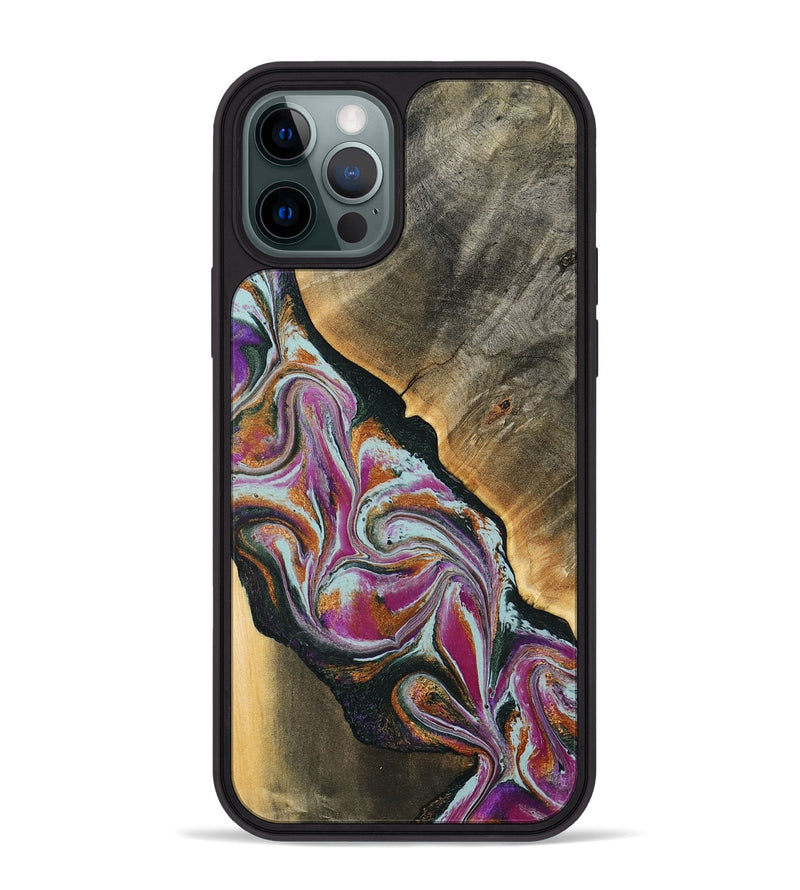 iPhone 12 Pro Max Wood Phone Case - Frida (Green, 794567)