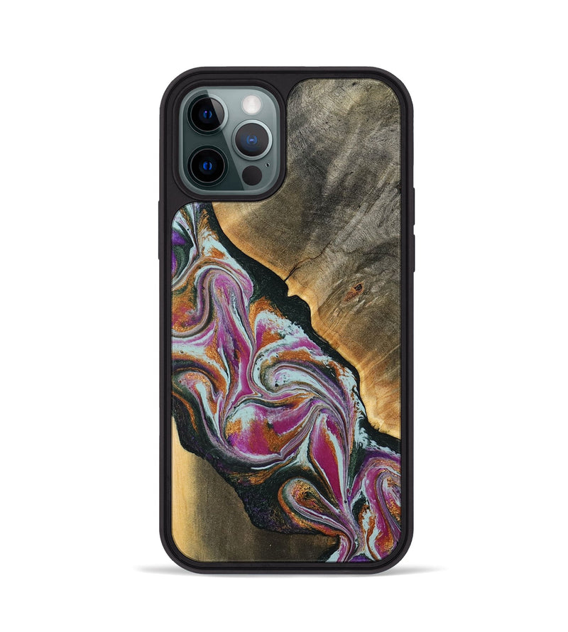 iPhone 12 Pro Wood Phone Case - Frida (Green, 794567)