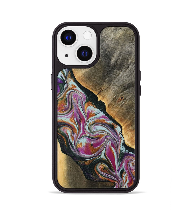 iPhone 13 Wood Phone Case - Frida (Green, 794567)