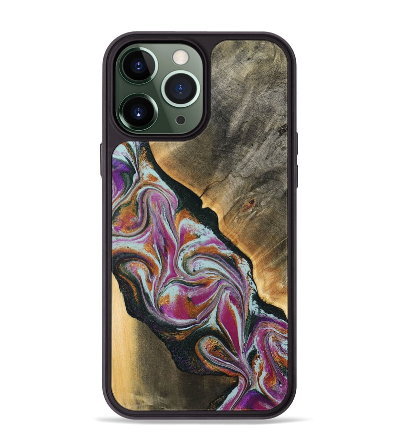 iPhone 13 Pro Max Wood Phone Case - Frida (Green, 794567)