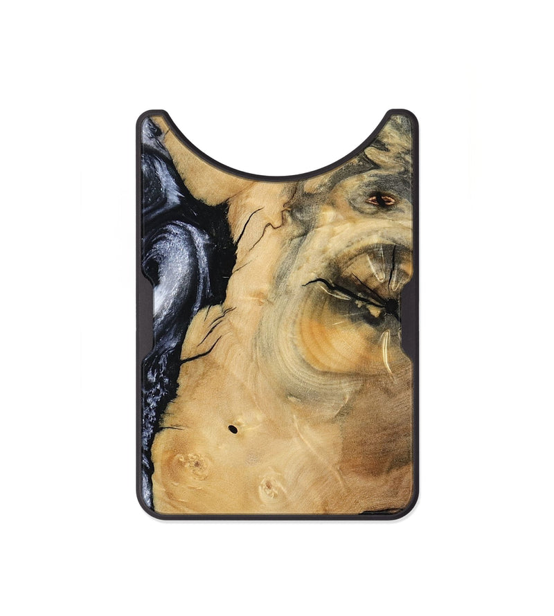 Alloy Wood Wallet - Derick (Black & White, 794568)